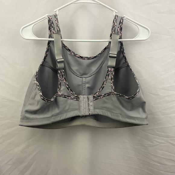 Glamorise Women's 46F No-Bounce Camisole Sports Bra Gray #1066 - Picture 6 of 9